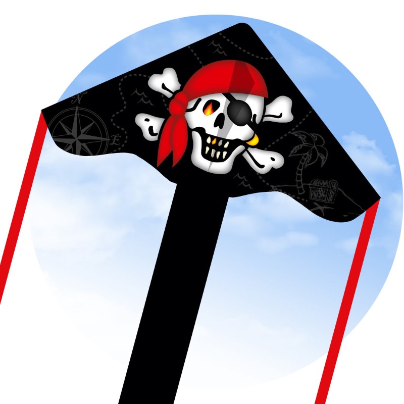 ECO: SIMPLE FLYER JOLLY ROGER 85CM 33"