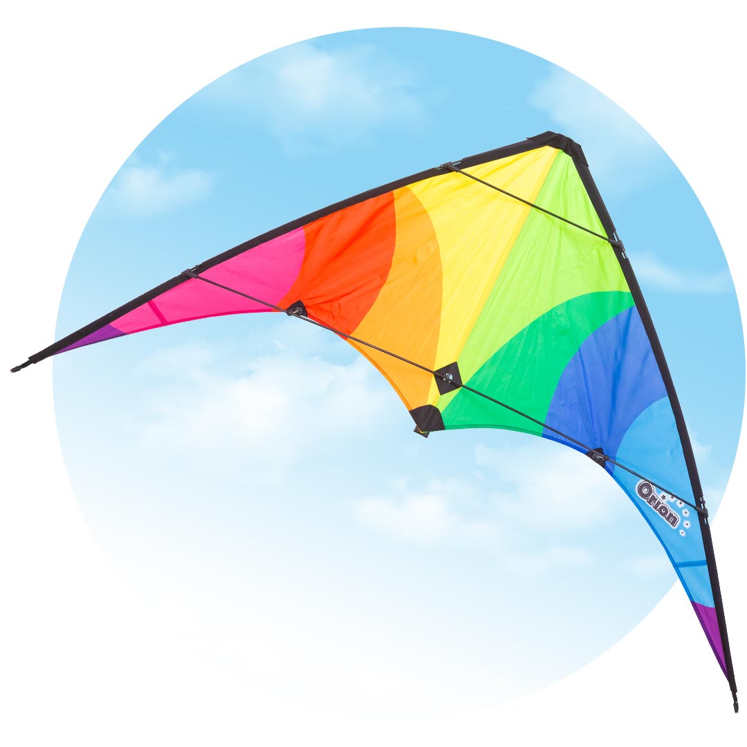 ECO: STUNT KITE "ORION" CLASSIC RAINBOW