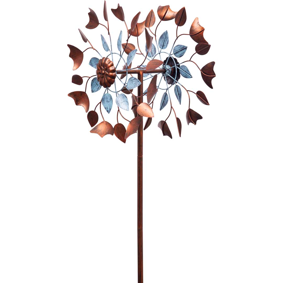 METAL WIND SPINNER: COPPER LEAF DUETT
